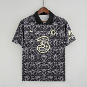 Camiseta Chelsea Classic Negra Dorada 2022