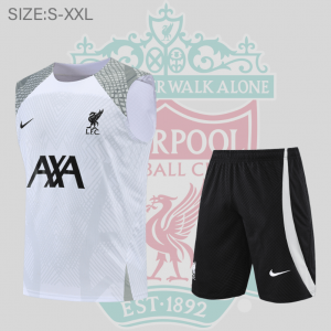 Camiseta De Fútbol Sin Mangas Liverpool Pre-Match 22/23 Blanco