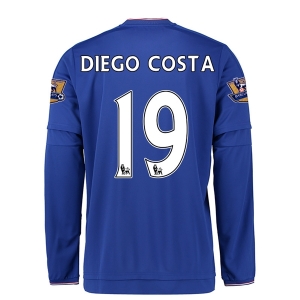 CAMISETA Chelsea 15/16 19 DIEGO COSTA LS NIÑOS PRIMERA EQUIPACIÓN