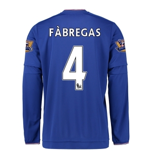 CAMISETA Chelsea 15/16  4 FABREGAS LS NIÑOS PRIMERA EQUIPACIÓN