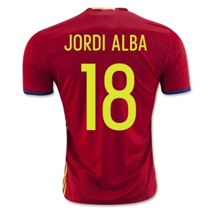 CAMISETA España 2016 JORDI ALBA PRIMERA EQUIPACIÓN