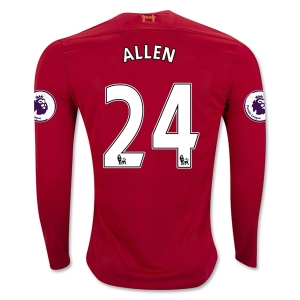 CAMISETA Liverpool 16/17 ALLEN LS PRIMERA EQUIPACIÓN