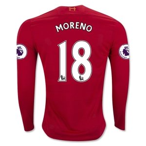 CAMISETA Liverpool 16/17 MORENO LS PRIMERA EQUIPACIÓN